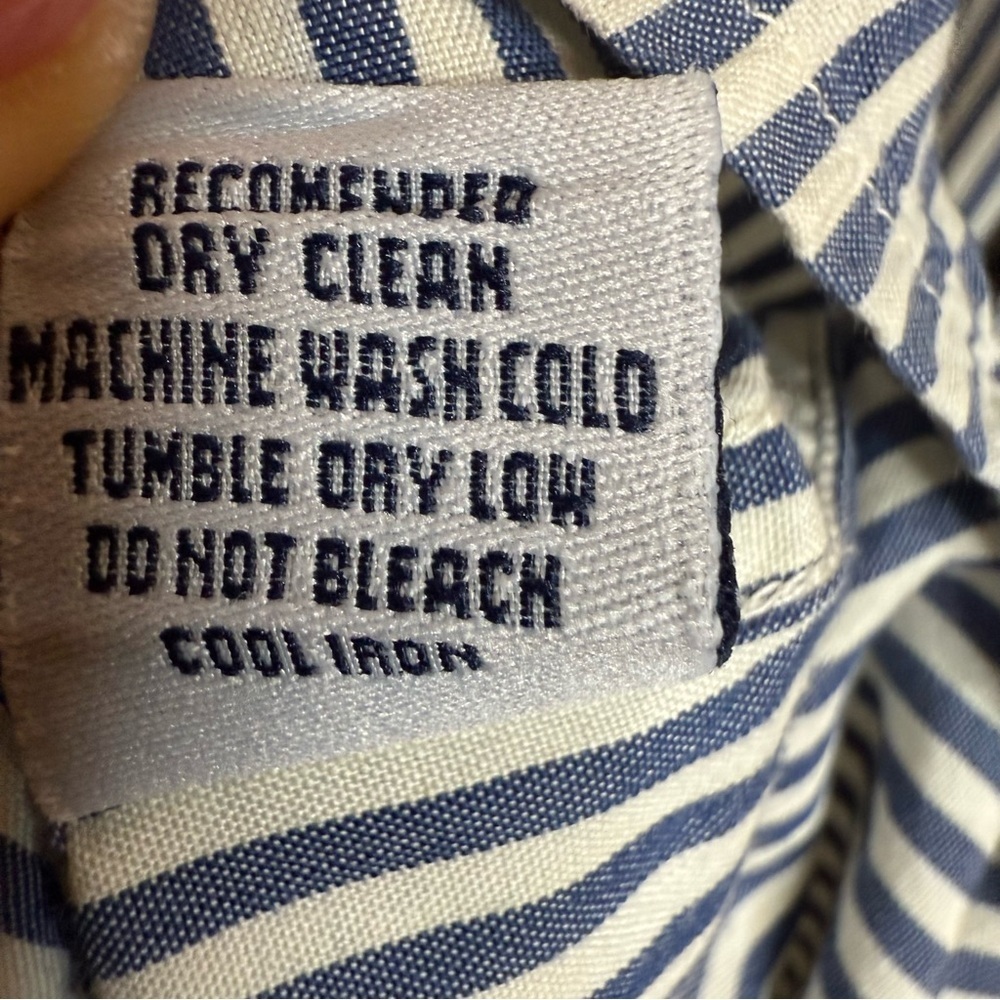 Robert Graham | Blue and White Striped Button Down Shirt | Sz L - Picture 7 of 8